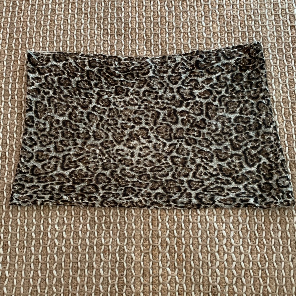 Michael Kors infinity scarf leopard print